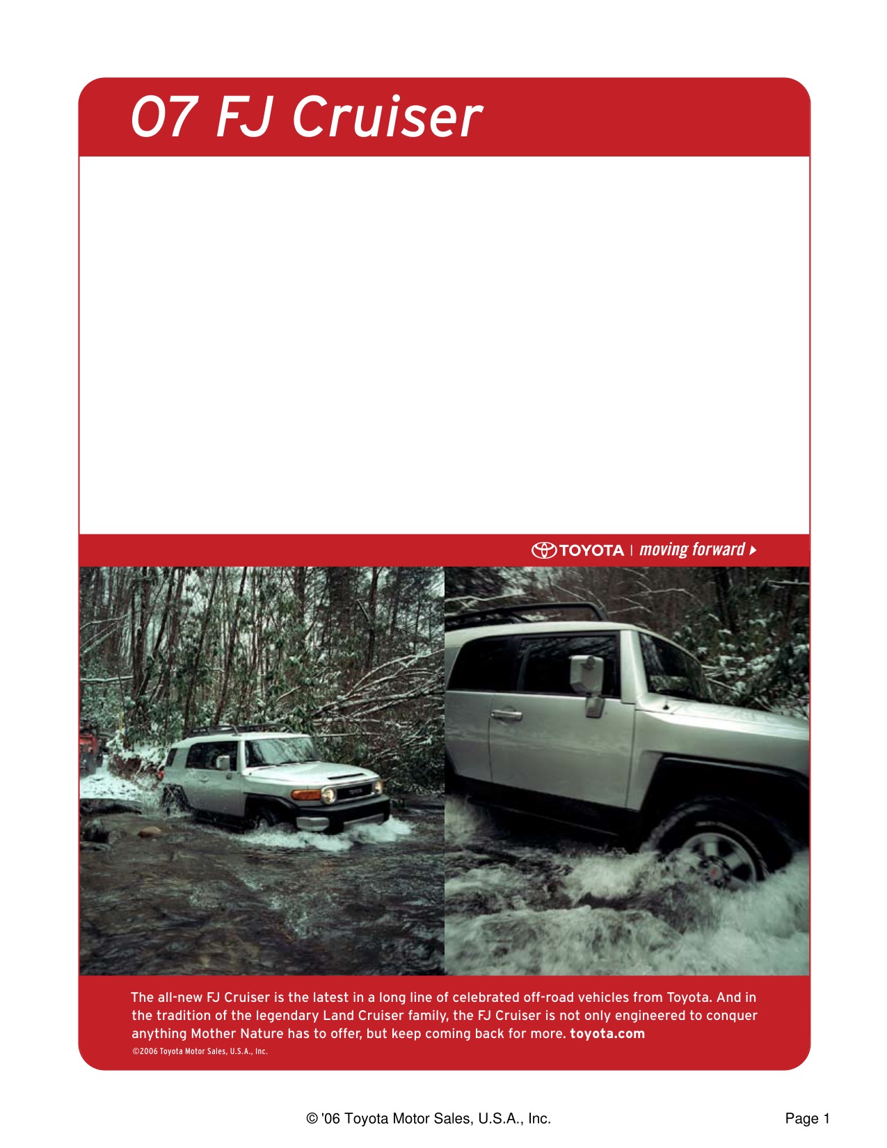 2008 Toyota FJ Cruiser Brochure Page 9